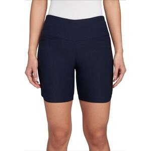 NWT Lady Hagen Women's 7" Tummy Control Golf Shorts Dark Navy Blue Small